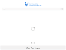 Tablet Screenshot of centrepointechildcareservices.com